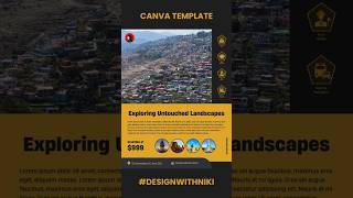 Travel Canva Free template #designwithniki #canvatutorial #freetemplate