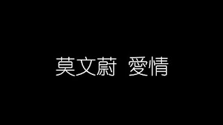 莫文蔚   愛情 無損音樂FLAC 歌詞LYRICS 純享