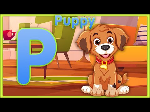Letter P | Puppy, Pirate, Pig, Pencil & Penguin