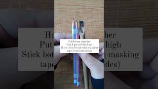 Double Pencil Arabic calligraphy tutorial  #arabiccalligraphy #tutorial #tips #shorts #islam