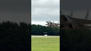 Rejected landing Qatar F-15QA Advanced Eagle #farnborough #airshow #qatar #f15eagle #avgeek #pilot