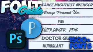 Font Guide for Montages || Font Pack Link || Pixel Lab || Mighty Editz