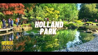 Walking Tour | Holland Park and Beautiful Kyoto Garden | London