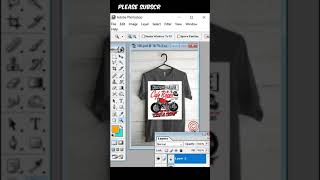 how to place a logo on t-shirt in adobe photoshop tutorial |GFXDots| #shorts