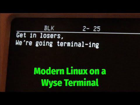 Modern Linux on a Wyse Terminal