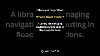 ReactJS Interview Questions | Interview Preparation Series