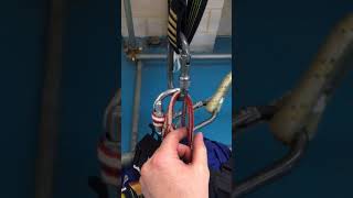 Rope access level 3- rescue from short link connection.
