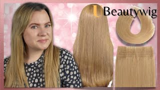 AMAZON TAPE IN HAIR EXTENSIONS UBEAUTYWIG 16" DIRTY BLONDE | Clare Walch