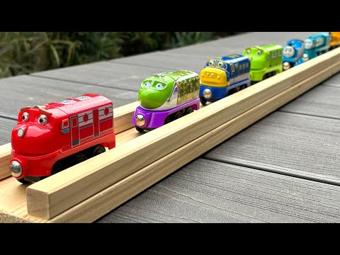 Disney Cars (Tomica) & Thomas & Chuggington wooden train ☆ Have fun playing with various gimmicks!