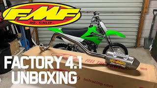 KLX110L - FMF Factory 4.1 Unboxing