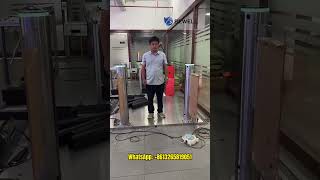 Bewell Infrared Radar Sensor Servo Motor Anti-pinch Pedestrian 168mm Speed Gate#CylinderSpeedGate