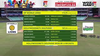 CSA One-Day Cup - Division 1 | Hollywoodbets Dolphins vs DP World Lions - Match 14