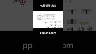 "七天钢琴速成”线上课程/拍号/大家一起学钢琴#piano #pianotutorial