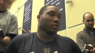 Stephon Tuitt - Post Practice 11/6 - BlueandGold.com