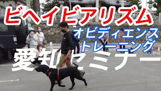 「ビヘイビアリズムによるオビディエンストレーニング」愛知セミナー