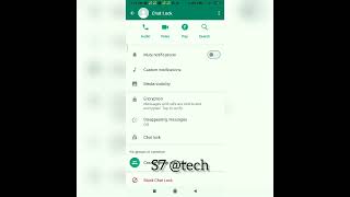 whatsApp security of unknown calls and chat lock