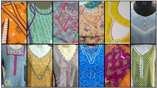 Very Stylish Lace Neck Designs For Summer Dresses 2024 / Latest Neck Design 2024 / Gale Ke Design
