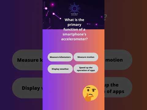 What Does a Smartphone Accelerometer Do? 📱 #TechTrivia