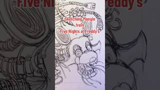 FNAF Mangle Illustration Part 1: Pencil Sketch