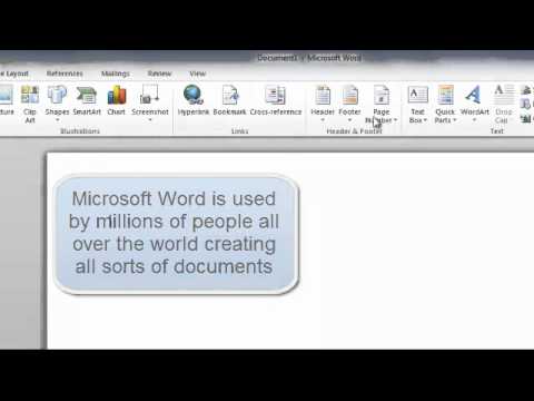 Microsoft word tutorial - Tabs and Commands tutorial for Microsoft Word