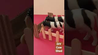 DIY Miniature Cow Shed 🐄🐃🐂 #shorts #miniature #cowshed #FarmAnimals #farmhouse #dollhouse