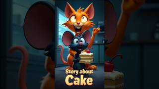 The Cake Heist: Black Mouse vs Orange Cat!” #cartoon #funny #3dcartoon #cat @smarttoons