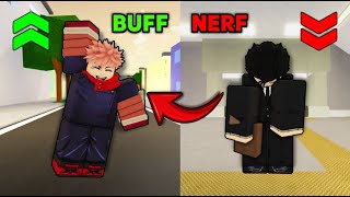 ITADORI BUFF!! New Balance Changes Jujutsu Shenanigans.. (UPDATE)