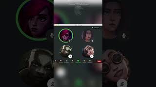 Arcane Zoom Meeting #2 #arcane #jinx #vi #caitlyn #ekko #silly