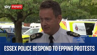 Essex Police news conference on Epping protests | Watch in full