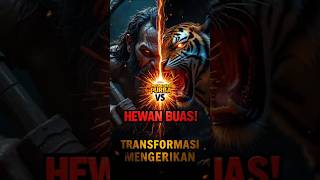 Youtuber Pemula Manusia Purba vs Predator Modern  Pertarungan Transformasi Epik #gambarai  #videoai
