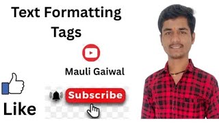 HTML Tutotial 04 for beginner || HTML Text Formatting Tags