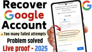 Too many failed attempts Gmail Account Recovery | 2step verification gmail forgot password deeputech