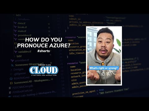 What's the correct way to pronounce Azure? #shorts