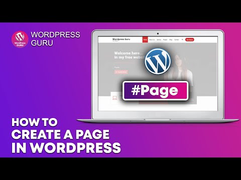 How to create a page in WordPress?
