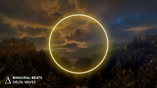 I 💚 THUNDER [ Fall Asleep Fast ] Deep Sleep Music - Binaural Beats