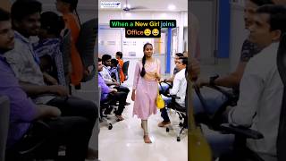 😍 New Girl Joins Office - The Boys Reactions 😂 #funnyshorts #officememes