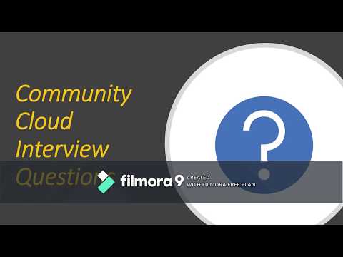 Community Cloud Interview Questions