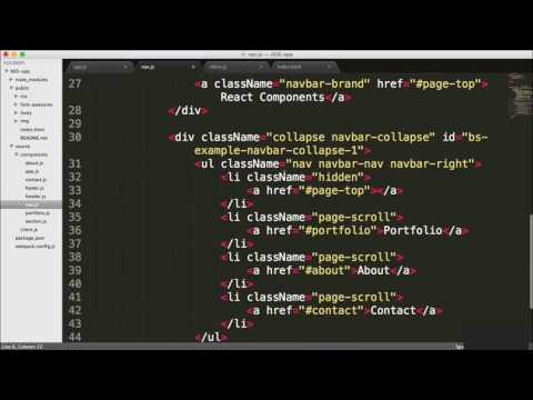 High Performance Applications with React and Redux - Building Out the Site Navigation