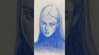 20min portrait drawing | daily sketchbook practice #dailyart #portrait #portraitdrawing #sketchbook