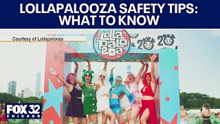 Lollapalooza safety tips: What to know before heading to the festival