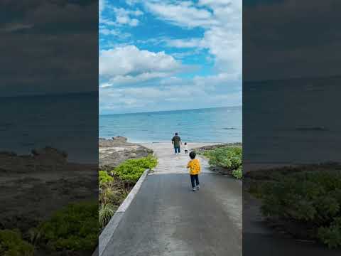 【沖縄旅行】神の島、久高島のパワーを家族で浴びてきた☀️とても風が強かった(Family trip to Okinawa)#沖縄 #沖縄旅行 #久高島 #家族旅行 #パワースポット