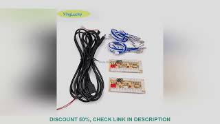 2 Players Zero Delay Arcade DIY KIT USB ENCODER PC TO JOYSTICK FOR 4way & 8way ZIPPY JOYSTICK & 4.8M