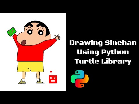 Drawing SINCHAN using Python IDLE || Techie Lagan