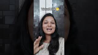 Virtual Holi event in my office 😁. Virtual celebration at office #softwareengineer #telugushorts
