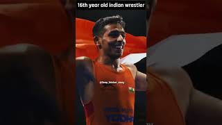 Suraj Vashishtha 16th year old Indian gold medalist 🥇 #cwg2022