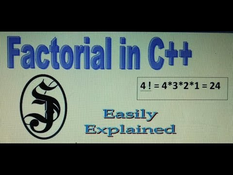 C++ Program To Calculate The Factorial Of A Number [SJ Tutorials]