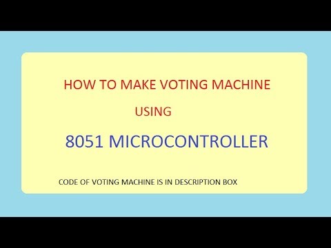 LCD BASED VOTING MACHINE USING 8051 MICROCONTROLLER