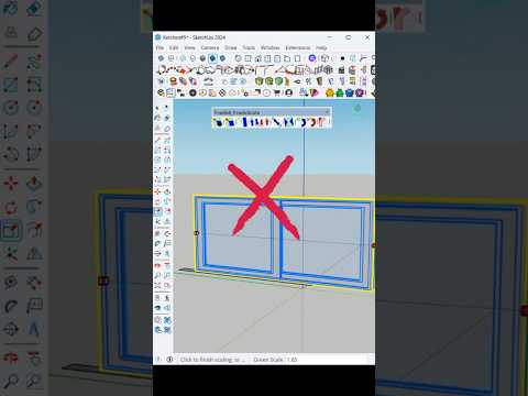 How to Scale Without Distortion in SketchUp | FredoScale Plugin Tutorial #3dsn