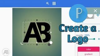How to create letter logo Design pixellab || Pixellab se logo kaise banaye ? || pixellab||