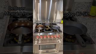 Comparison: MadeIn, De Buyer Mineral B Pro & Lodge Carbon Steel surface